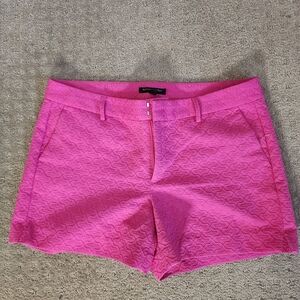 Banana Republic Pink Bermuda Shorts Tailored Chino Style Size 10